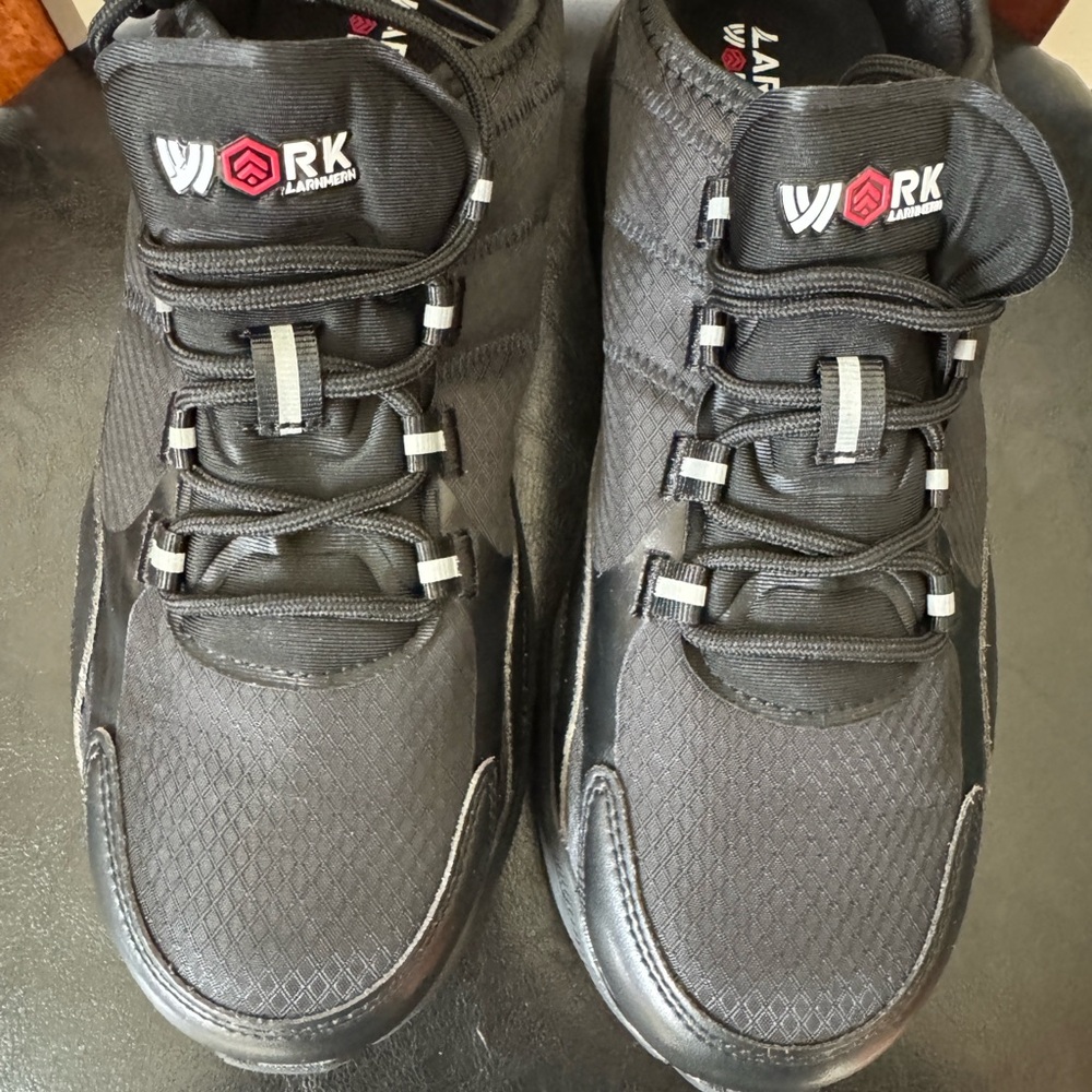 Mens Work Larnmern steel toe shoes 10 - Picture 3 of 7